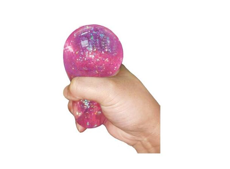 Glitrende squishy ball