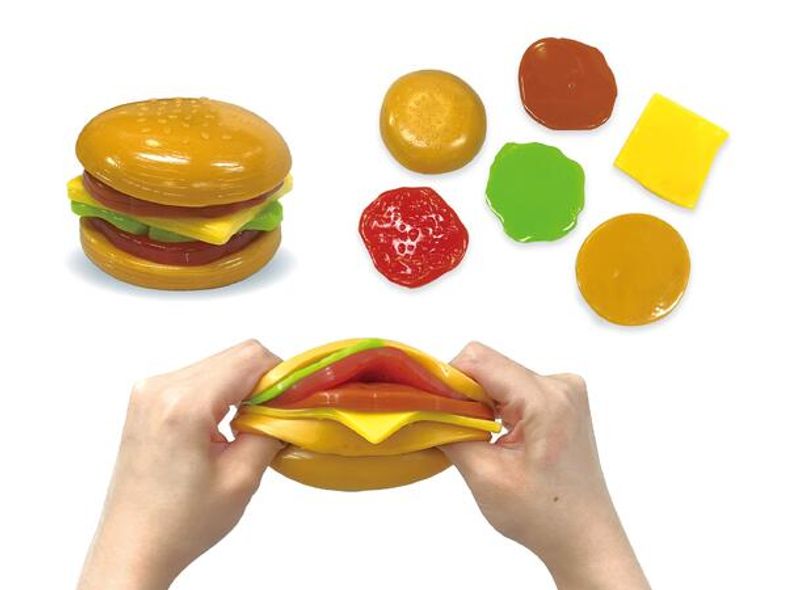 Sticky og strechy burger
